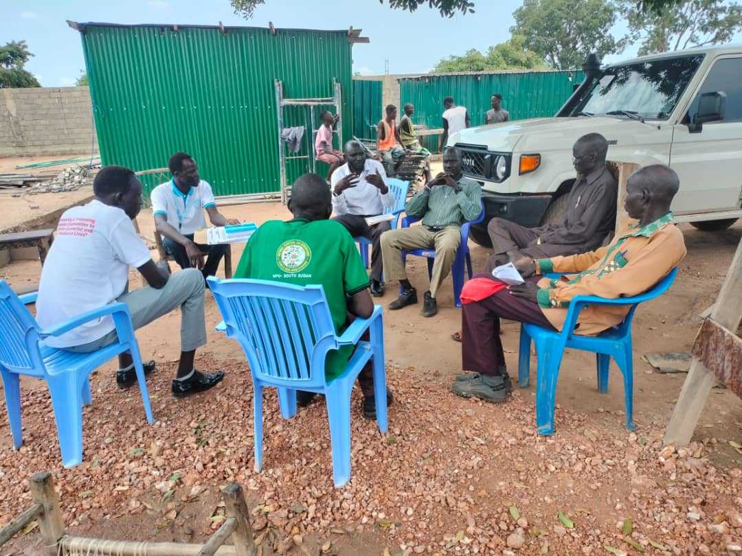 NPG team meeting with Electoral Commission in Gogrial West, Kuajok
